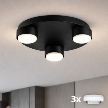 Brilagi - LED stropné svietidlo MONO 3xGX53/13W/230V priemer 30 cm čierne