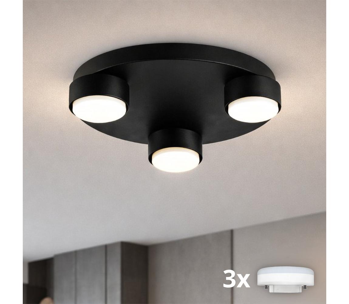 Brilagi - LED stropné svietidlo MONO 3xGX53/30W/230V priemer 30 cm čierne 89-008B