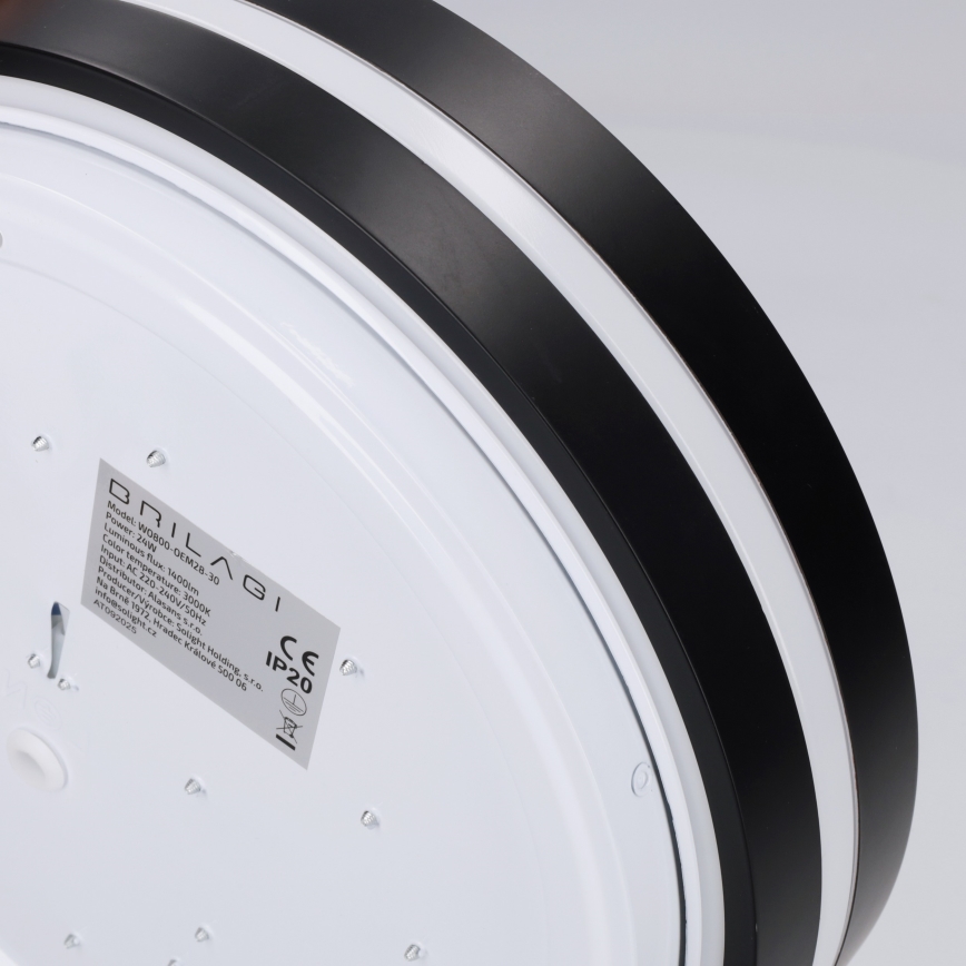 Brilagi - LED stropné svietidlo NAOMI LED/24W/230V pr. 28,5 cm čierne