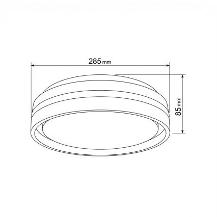 Brilagi - LED stropné svietidlo NAOMI LED/24W/230V pr. 28,5 cm čierne