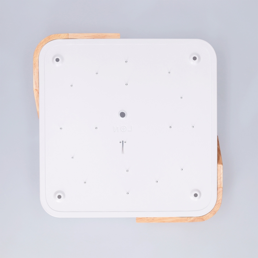 Brilagi - LED Stropné svietidlo PILANA LED/24W/230V dub/biela 32x32 cm