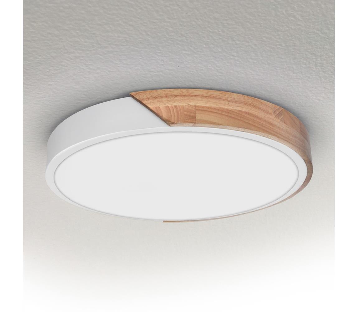 Brilagi - LED stropné svietidlo PILANA LED/24W/230V dub/biela pr. 30 cm WO800-OEM25-30