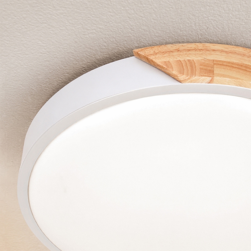 Brilagi - LED stropné svietidlo PILANA LED/24W/230V dub/biela pr. 30 cm