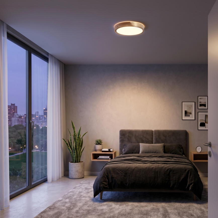 BRILAGI - LED Stropné svietidlo PILANA LED/24W/230V dub/zlatá pr. 30 cm