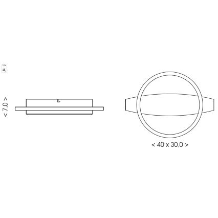 Brilagi - LED stropné svietidlo PLANK LED/16W/230V 4000K 30x40 cm drevo