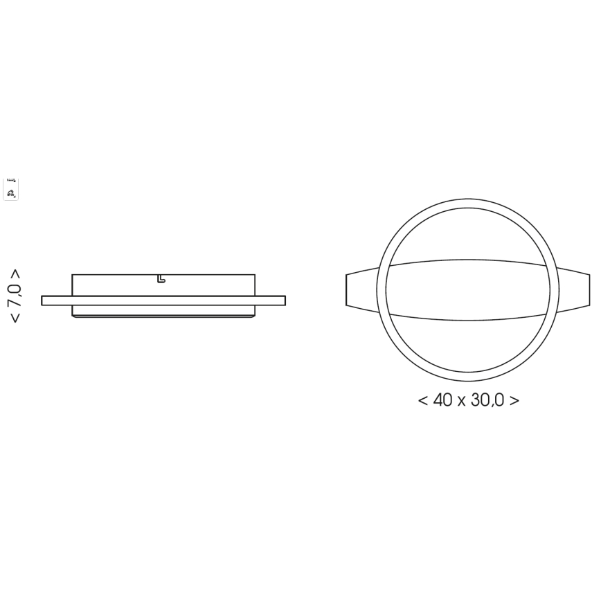 Brilagi - LED stropné svietidlo PLANK LED/16W/230V 4000K 30x40 cm drevo