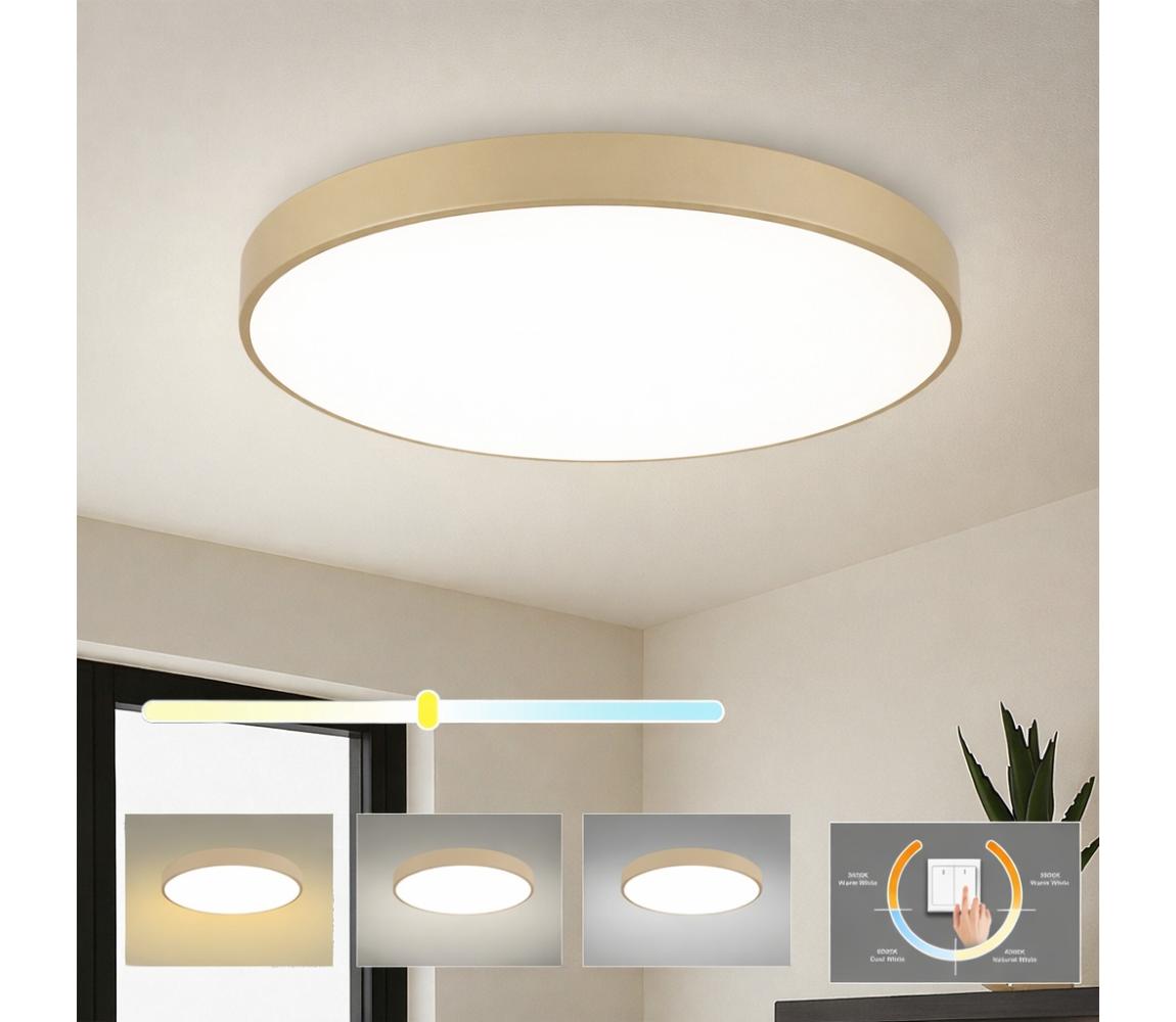 Brilagi-LED Stropné svietidlo POOL LED/100W/230V 3000/4000/6000K pr. 80 cm béžové BRI562