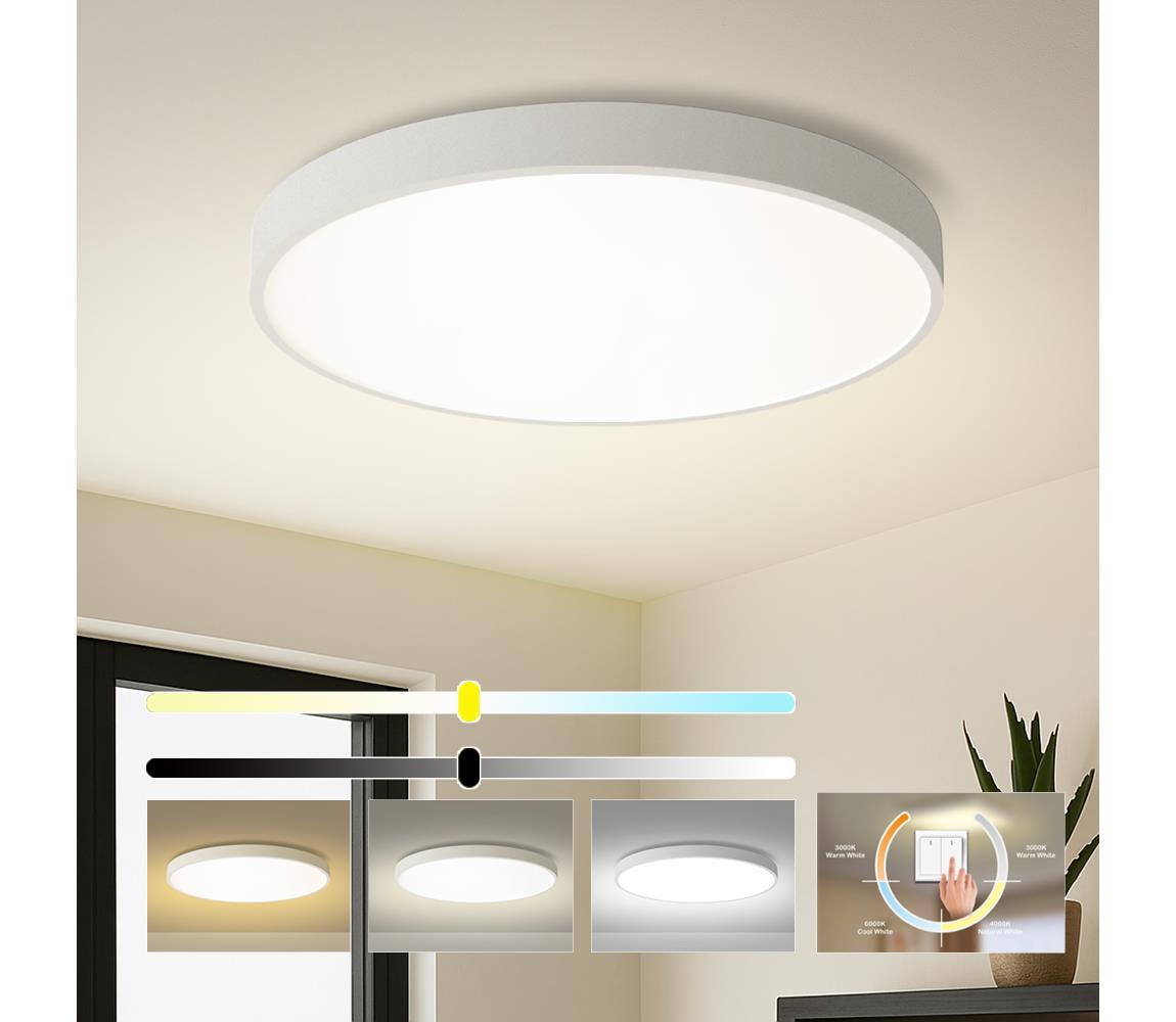 Brilagi - LED stropné svietidlo POOL LED/100W/230V 3000/4000/6000K priemer 80 cm biele BRI353