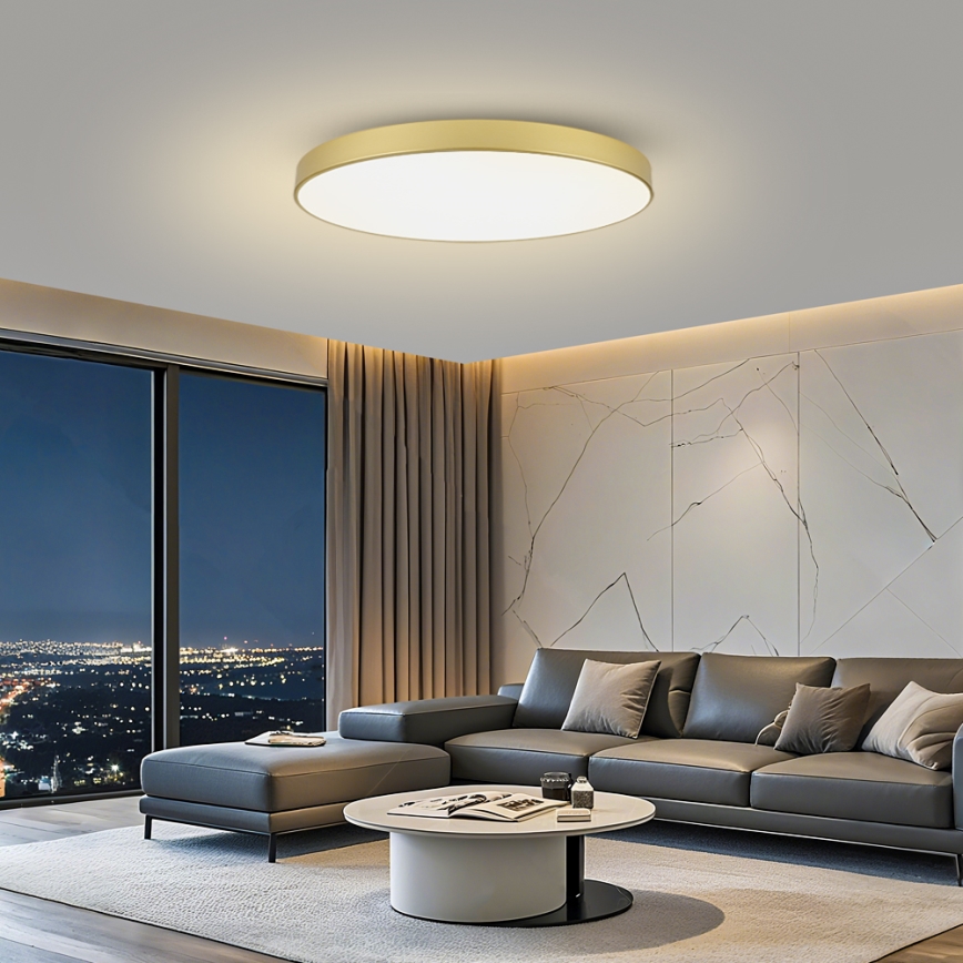 Brilagi - LED stropné svietidlo POOL LED/128W/230V 3000/4000/6000K pr. 100 cm zlaté