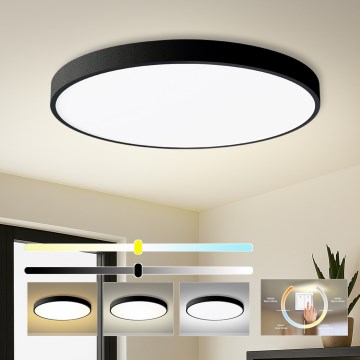 Brilagi - LED stropné svietidlo POOL LED/128W/230V 3000/4000/6000K pr. 100 cm čierne