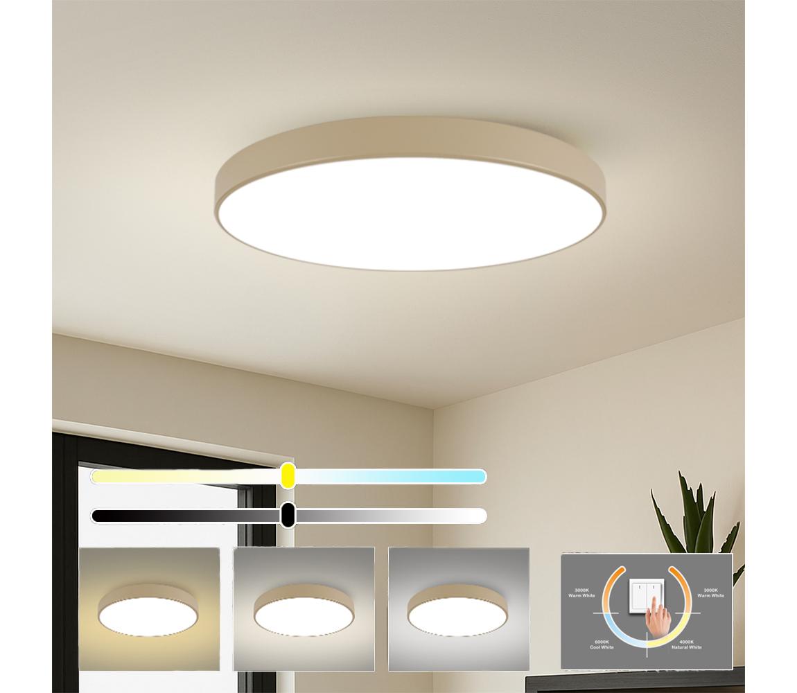 Brilagi-LED Stropné svietidlo POOL LED/128W/230V 3000/4000/6000K priemer 100 cm béžové BRI566