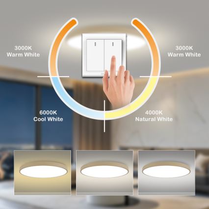 Brilagi - LED stropné svietidlo POOL LED/128W/230V 3000/4500/6000K priemer 100 cm béžové