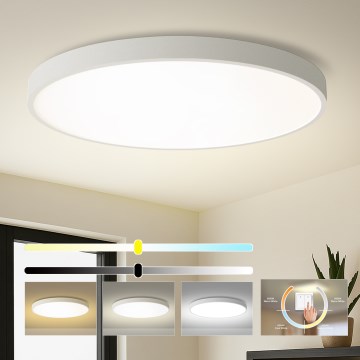 Brilagi - LED stropné svietidlo POOL LED, 180 W, 230 V, 3000/4500/6000 K, Ø 120 cm, biela