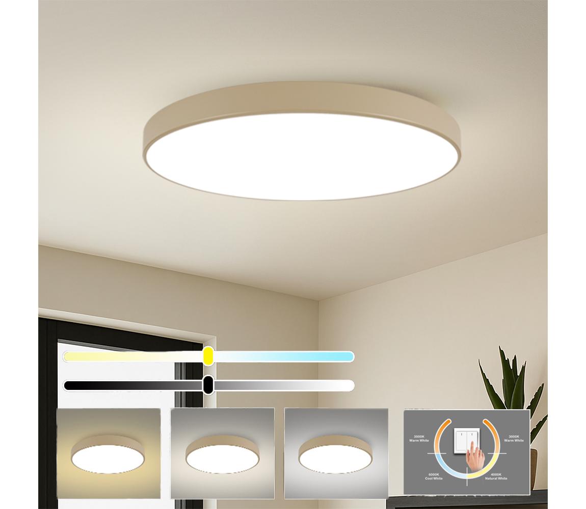 Brilagi-LED Stropné svietidlo POOL LED/180W/230V 3000/4000/6000K pr. 120 cm béžové BRI570