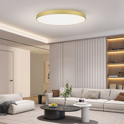 Brilagi - LED stropné svietidlo POOL LED/180W/230V 3000/4500/6000K pr. 120 cm zlaté