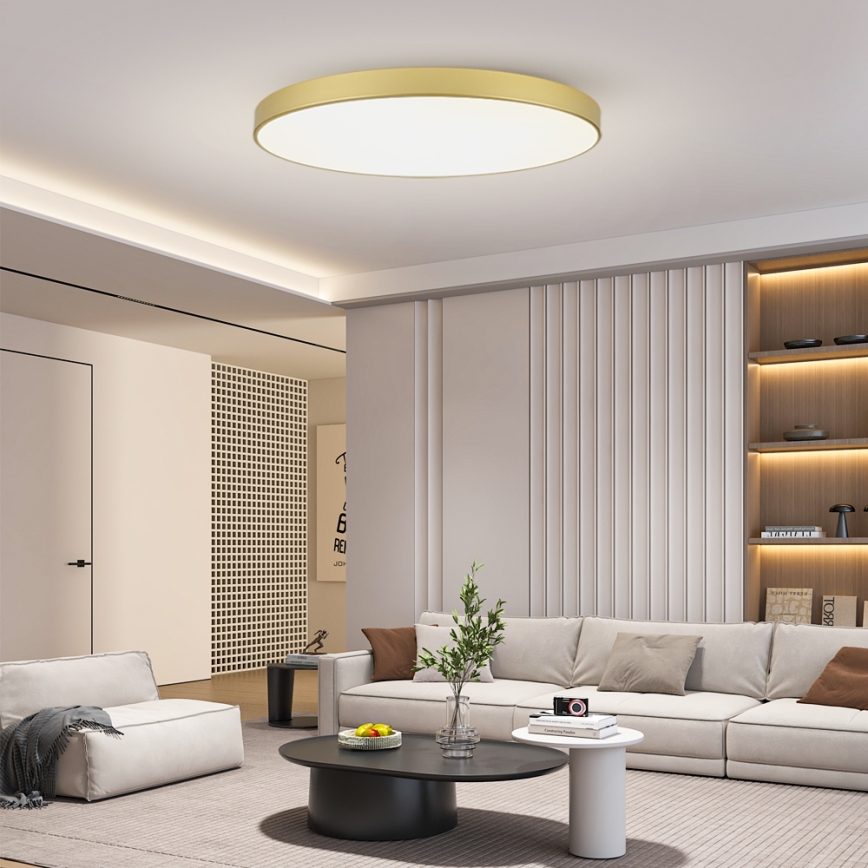 Brilagi - LED stropné svietidlo POOL LED/180W/230V 3000/4500/6000K pr. 120 cm zlaté