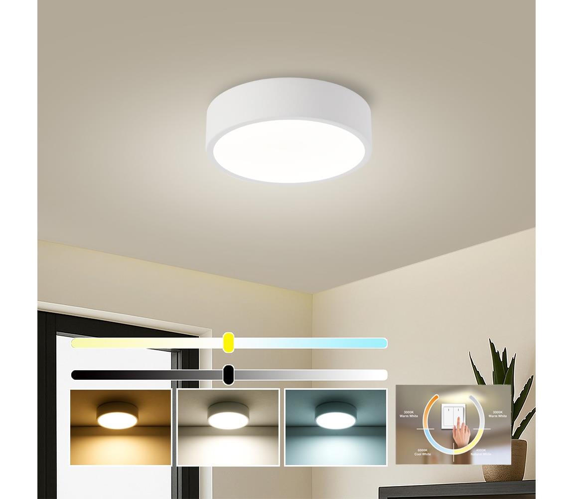 Brilagi - LED stropné svietidlo POOL LED/18W/230V 3000/4000/6000K pr. 20 cm biele BRI540