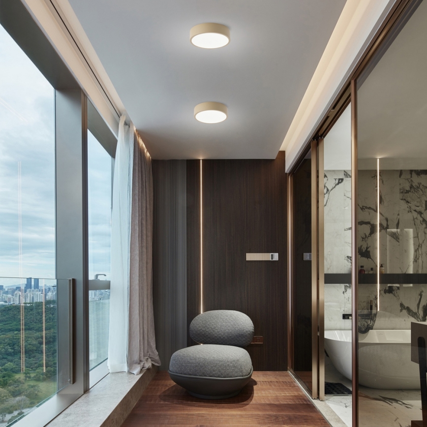 Brilagi - LED stropné svietidlo POOL LED/18W/230V 3000/4500/6000K priemer 20 cm béžové