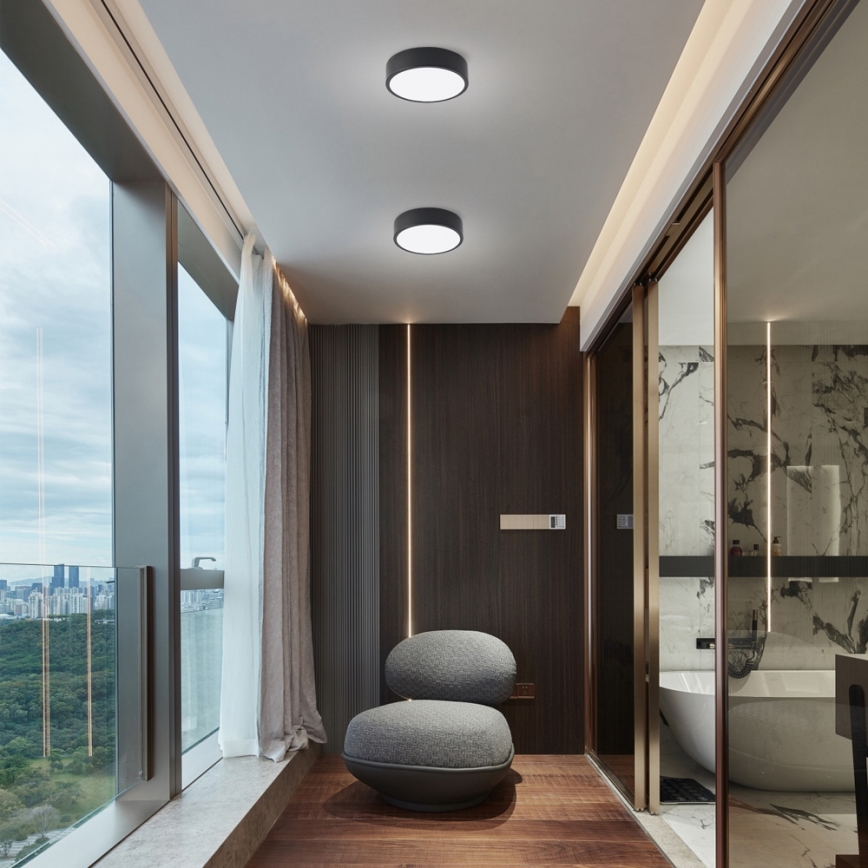 Brilagi - LED Stropné svietidlo POOL LED/18W/230V 3000/4500/6000K pr. 20 cm čierna