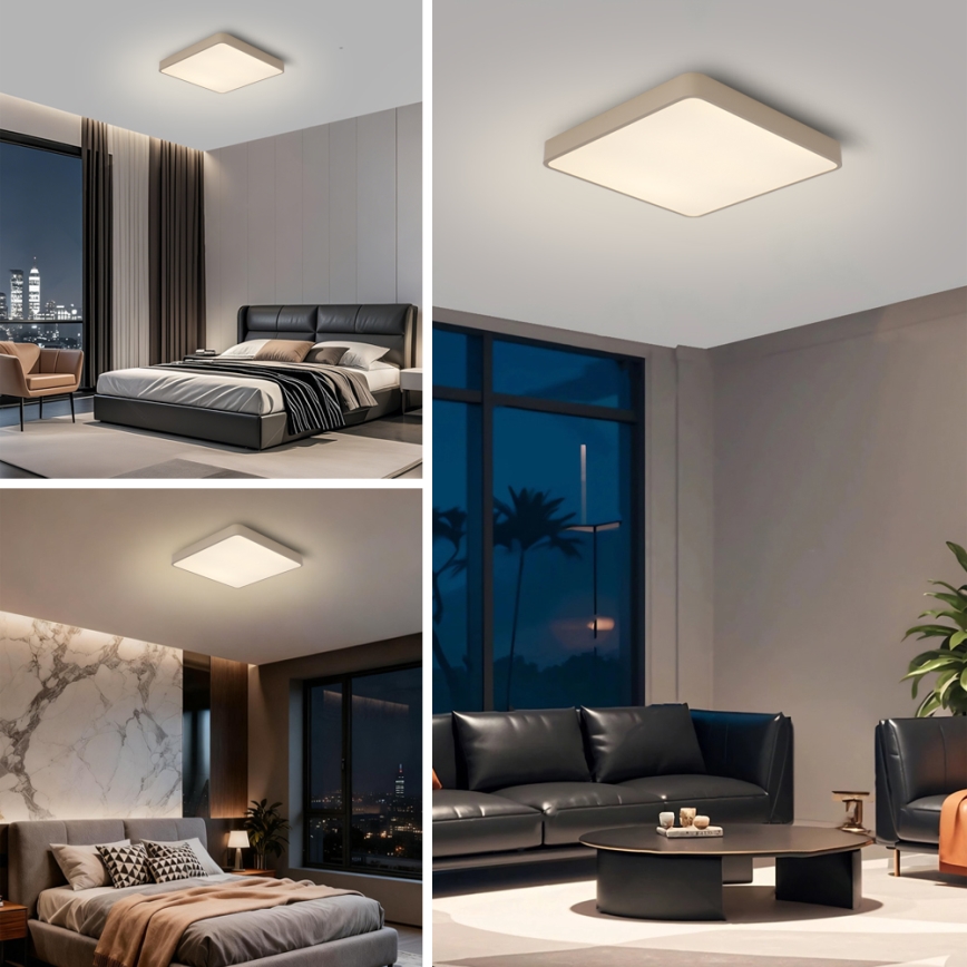 Brilagi - LED stropné svietidlo POOL LED/36W/230V 3000/4000/6000K 40x40 cm béžové