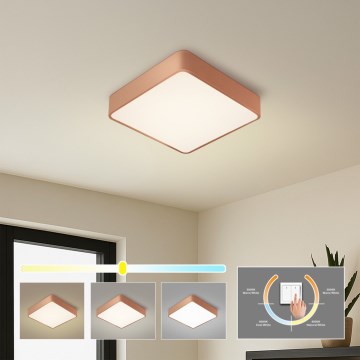 Brilagi - LED stropné svietidlo POOL LED/36W/230V 3000/4000/6000K 40x40 cm bronzové