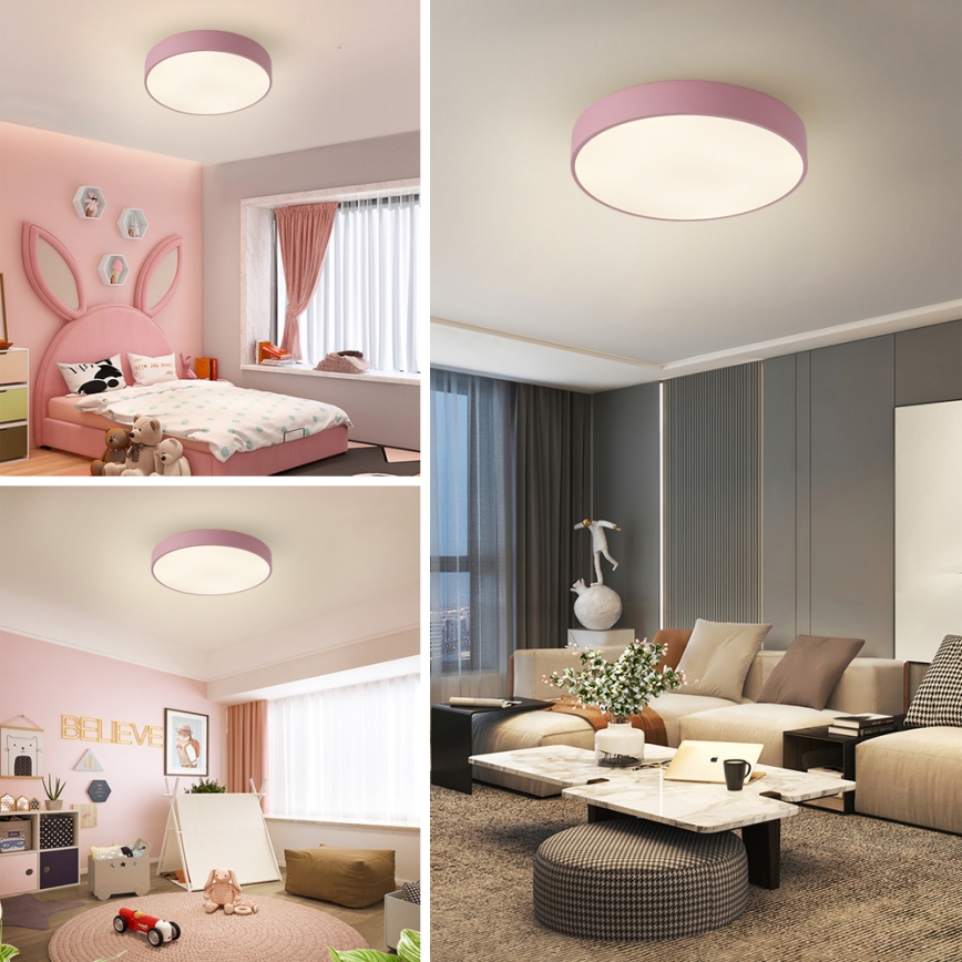 Brilagi - LED stropné svietidlo POOL LED/48W/230V 3000/4000/6000K pr. 40 cm ružová