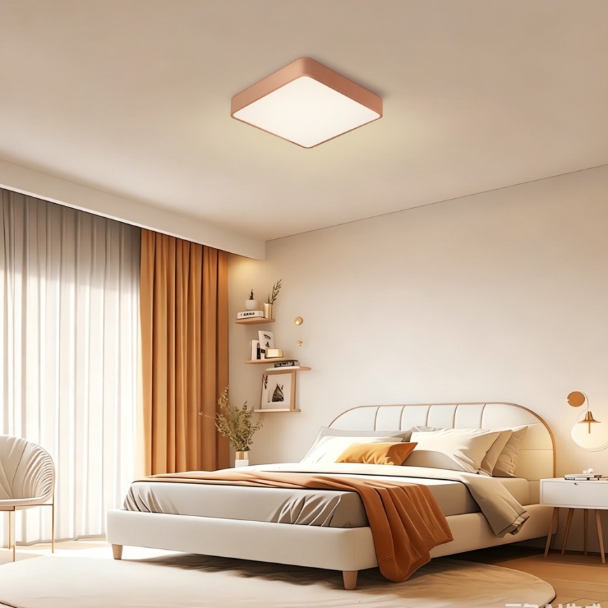 Brilagi - LED stropné svietidlo POOL LED/48W/230V 3000/4000/6000K 50x50 cm bronzové