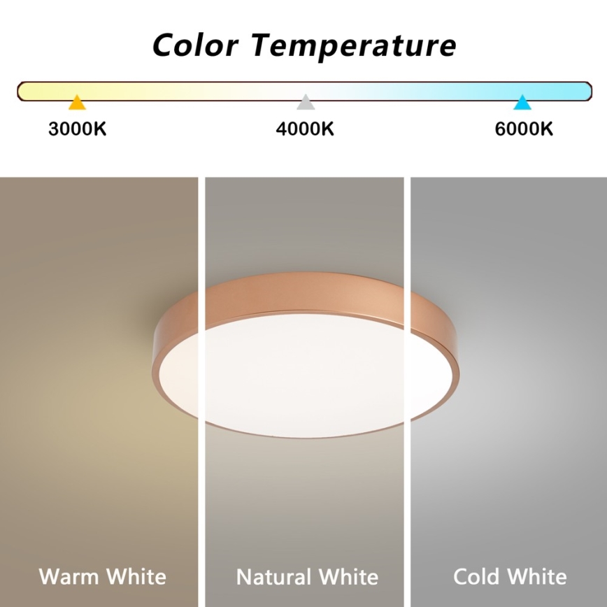 BRILAGI - LED stropné svietidlo POOL LED/48W/230V 3000/4000/6000K pr. 40 cm medená