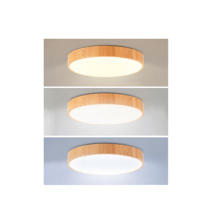 Brilagi - LED stropné svietidlo POOL LED/48W/230V 3000/4000/6000K pr. 40 cm dekor dreva