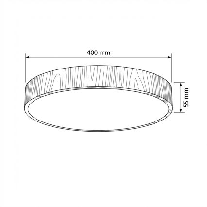 Brilagi - LED stropné svietidlo POOL LED/48W/230V 3000/4000/6000K pr. 40 cm dekor dreva