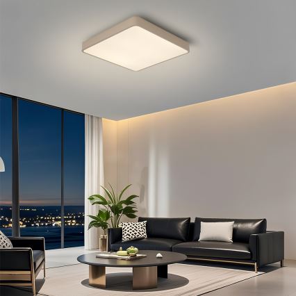 Brilagi - LED stropné svietidlo POOL LED/48W/230V 3000/4500/6000K 50x50 cm béžová