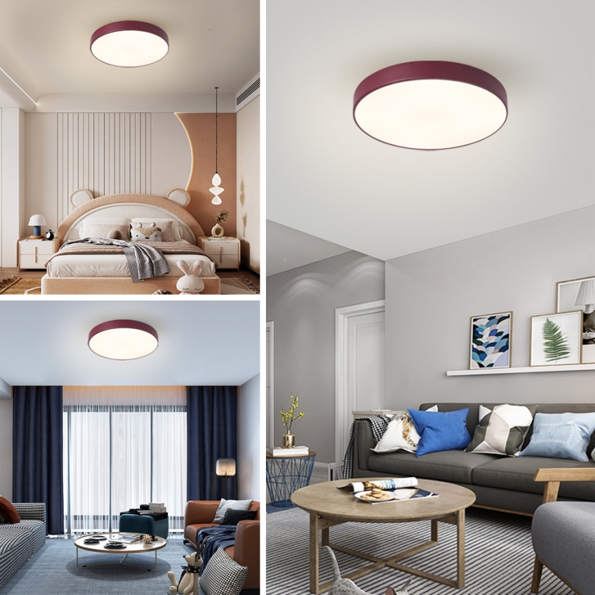 Brilagi - LED stropné svietidlo POOL LED/60W/230V 3000/4000/6000K pr. 50 cm bordové