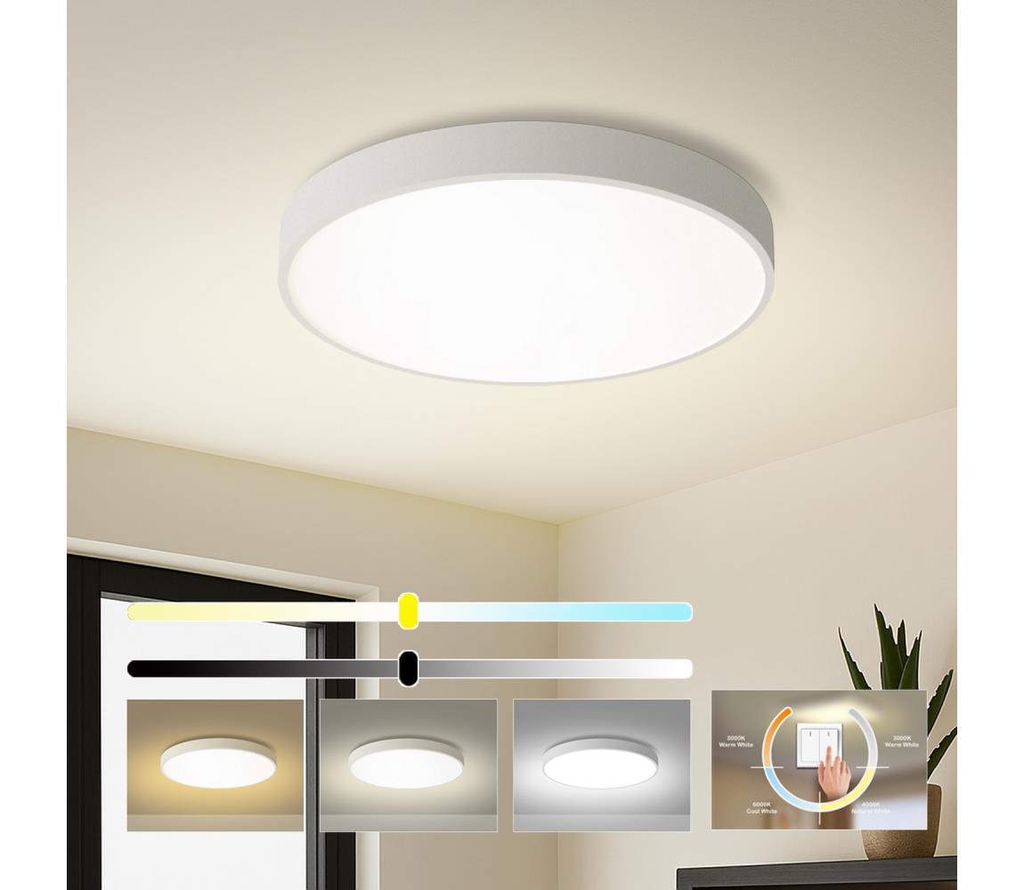 Brilagi - LED stropné svietidlo POOL LED/60W/230V 3000/4000/6000K priemer 60 cm biele BRI349