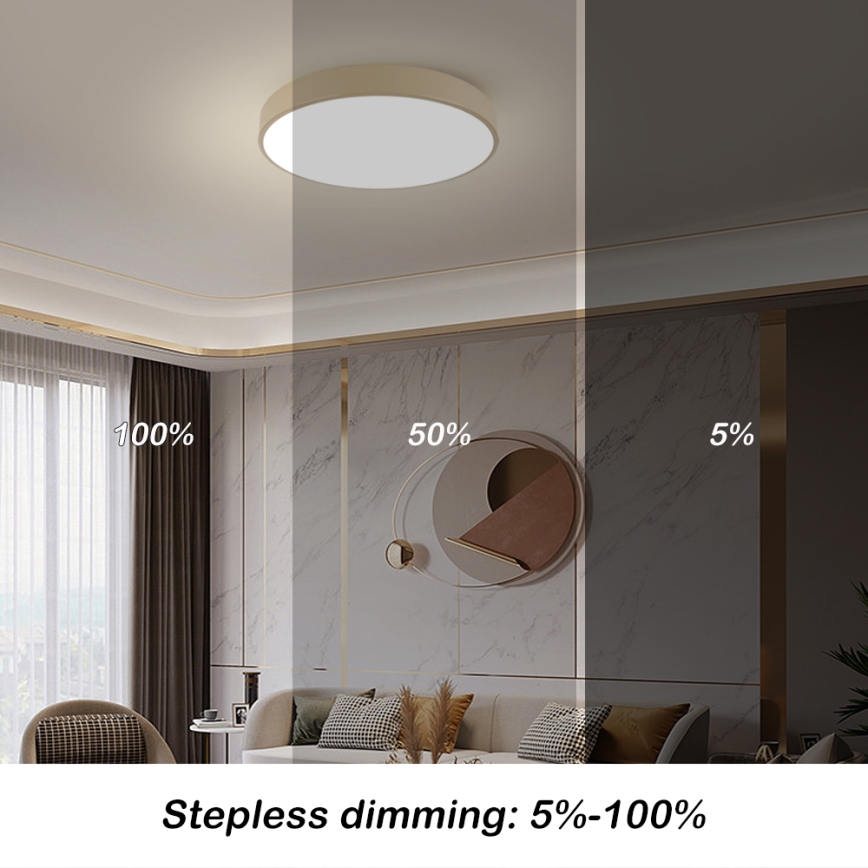 Brilagi - LED stropné svietidlo POOL LED/60W/230V 3000/4500/6000K pr. 60 cm béžové
