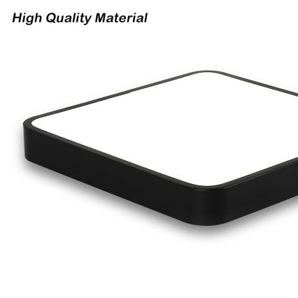 Brilagi - LED Stropné svietidlo POOL SQUARE LED/36W/230V 3000/4500/6000K 40x40 cm čierna