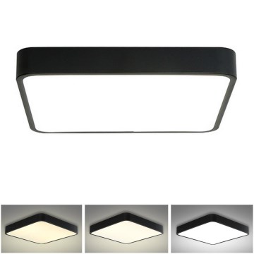 Brilagi - LED stropné svietidlo POOL SQUARE LED/36W/230V 3000/4500/6000K 40x40 cm čierne