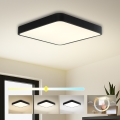 Brilagi - LED stropné svietidlo POOL SQUARE LED/48W/230V 3000/4000/6000K 50x50 cm čierna