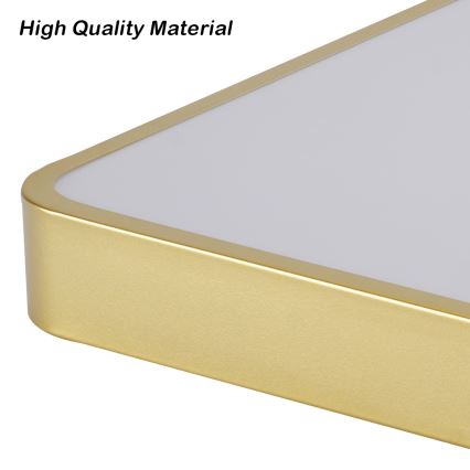 Brilagi - LED stropné svietidlo POOL SQUARE LED/48W/230V 3000/4000/6000K 50x50 cm zlaté