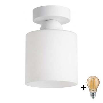 BRILAGI - LED Stropné svietidlo RETRO GLASS 1xE27/60W/230V pr. 10 cm biele