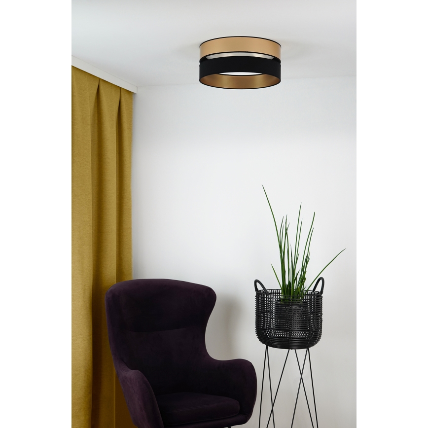 Brilagi - LED Stropné svietidlo ROYAL LED/24W/230V pr. 45 cm čierna/zlatá