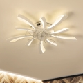 Brilagi - LED stropné svietidlo s ventilátorom stmievateľné LED/50W/230V 3000-6500K biela + diaľkové ovládanie
