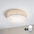 Brilagi - LED stropné svietidlo SIRIJA 4xE27/15W/230V pr. 60 cm krémové