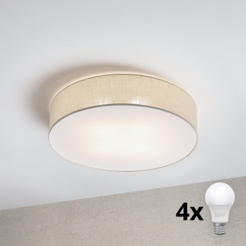 Brilagi - LED stropné svietidlo SIRIJA 4xE27/15W/230V pr. 60 cm krémové