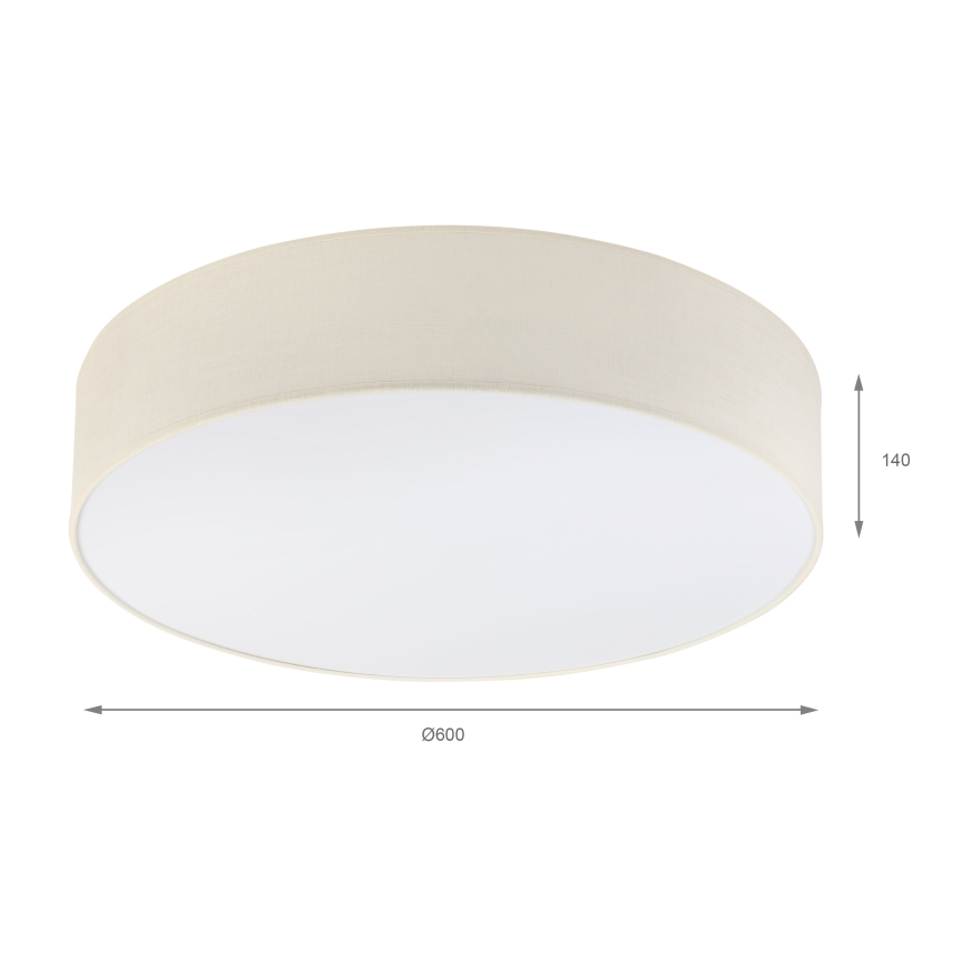 Brilagi - LED stropné svietidlo SIRIJA 4xE27/15W/230V pr. 60 cm krémové