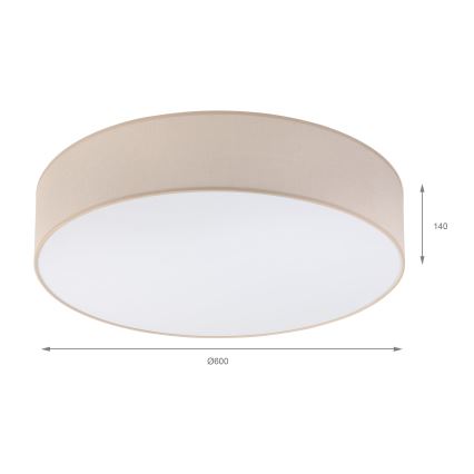 Brilagi - LED stropné svietidlo SIRIJA 4xE27/15W/230V priemer 60 cm béžové