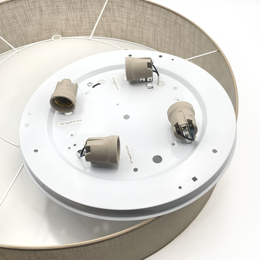 Brilagi - LED stropné svietidlo SIRIJA 4xE27/60W/230V pr. 60 cm béžová