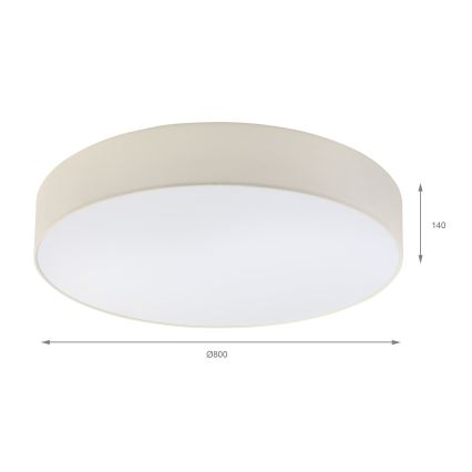 Brilagi - LED stropné svietidlo SIRIJA 6xE27/60W/230V priemer 80 cm krémová
