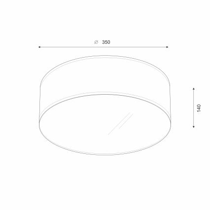 Brilagi - LED Stropné svietidlo SIRIJA LED/12W/230V pr. 35 cm krémová