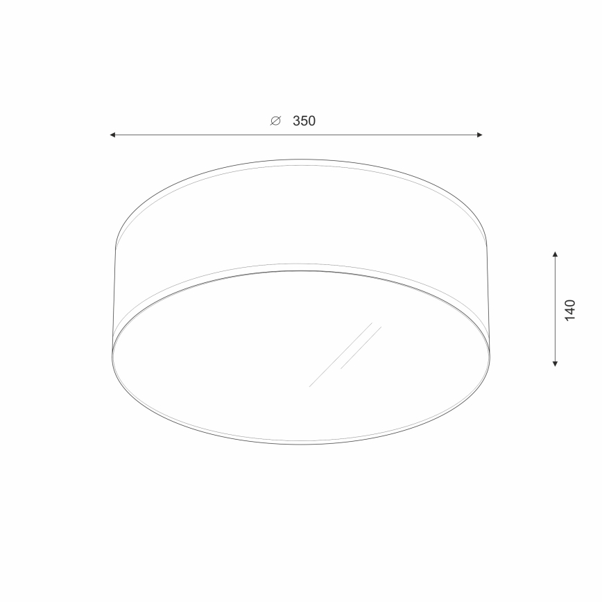 Brilagi - LED Stropné svietidlo SIRIJA LED/12W/230V pr. 35 cm krémová