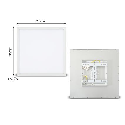 Brilagi - LED Stropné svietidlo SLIMFRAME LED/25W/230V 30x30 cm biela